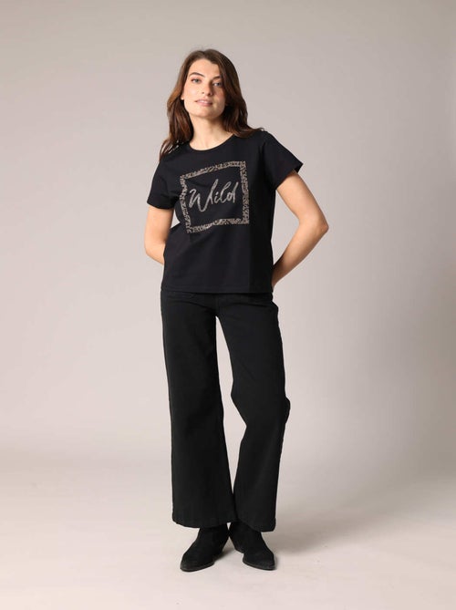 T-shirt WILD décoré de strass 'Deeluxe' - Kiabi