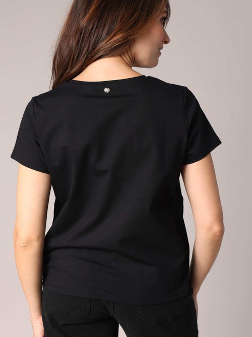 T-shirt WILD décoré de strass 'Deeluxe' - Kiabi