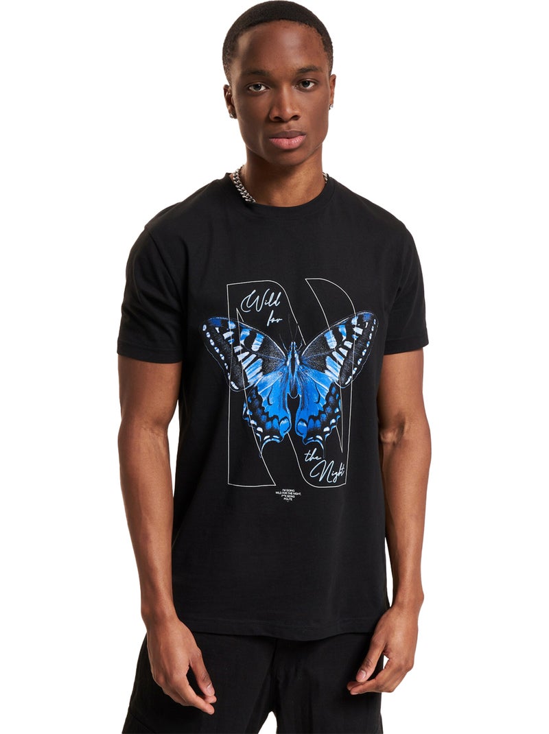 T-shirt wild for the night - mister tee Noir - Kiabi