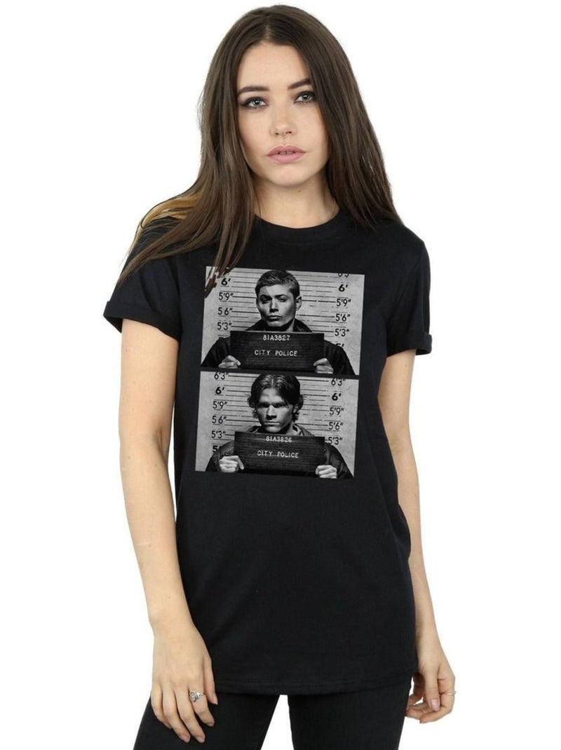 T-shirt winchester - surnaturel (dean winchester, sam winchester) Noir - Kiabi