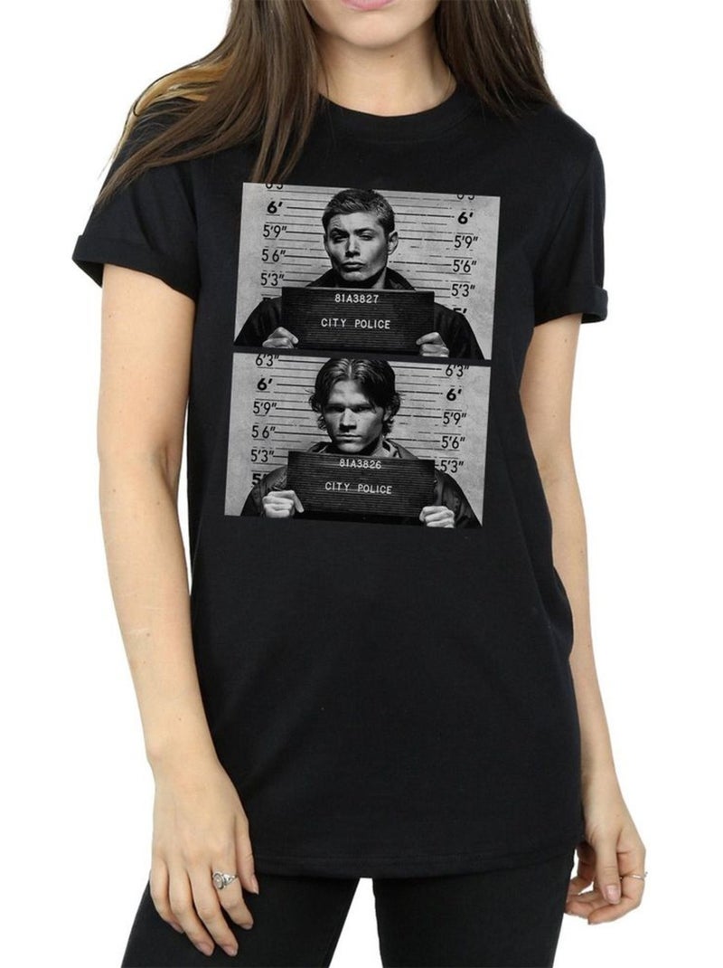 T-shirt winchester - surnaturel (dean winchester, sam winchester) Noir - Kiabi