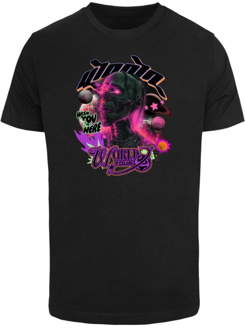 T-shirt wish: asha et la bonne étoile you were here - mister tee Noir - Kiabi