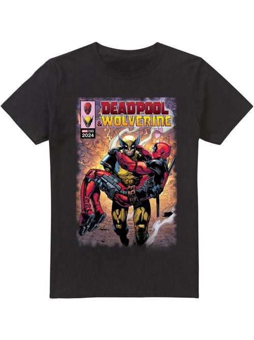 T-shirt wolverine saves deadpool - deadpool et wolverine - Kiabi T-shirt wolverine saves deadpool - deadpool et wolverine - Kiabi