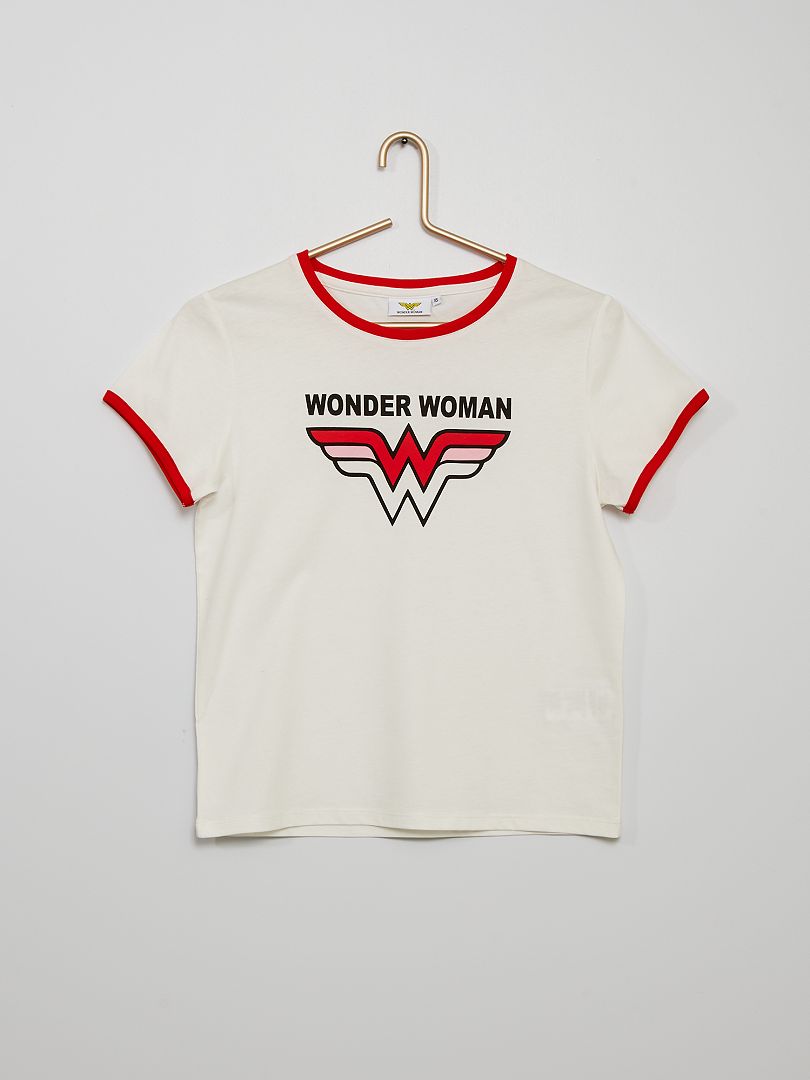 T-shirt 'Wonder Woman' beige - Kiabi