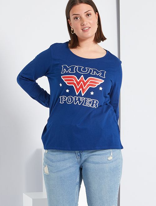 T-shirt 'Wonder Woman'                             bleu 
