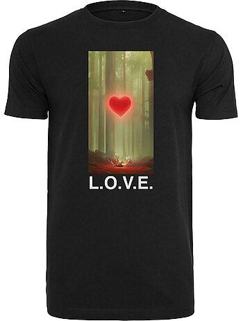 T-shirt wood love - mister tee