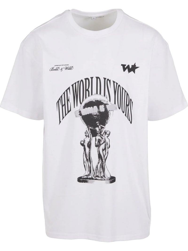 T-shirt your world - mister tee Blanc - Kiabi