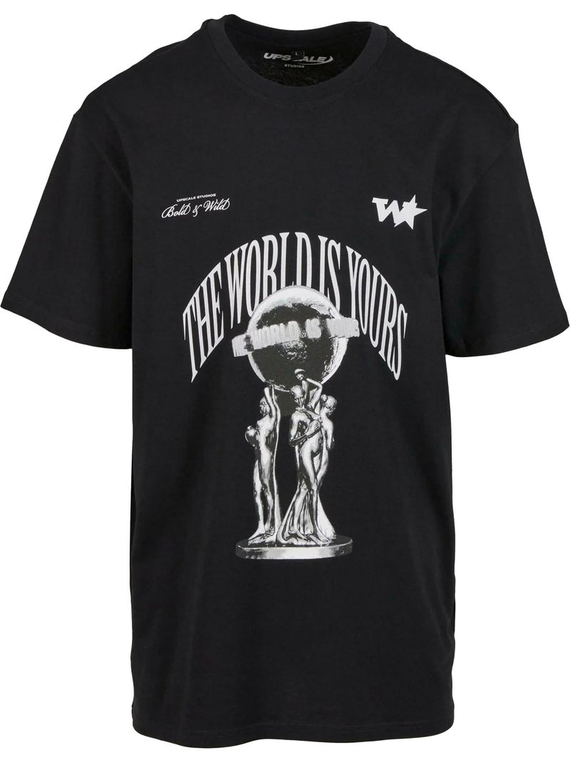 T-shirt your world - mister tee Noir - Kiabi