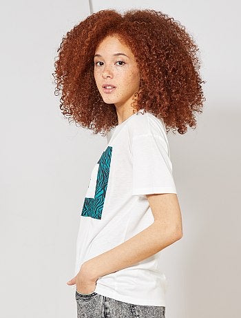 T-shirt 'zèbre' brodé - Kiabi