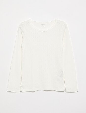 T-shirts en maille pointelle - Lot de 2