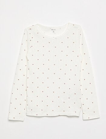 T-shirts en maille pointelle - Lot de 2