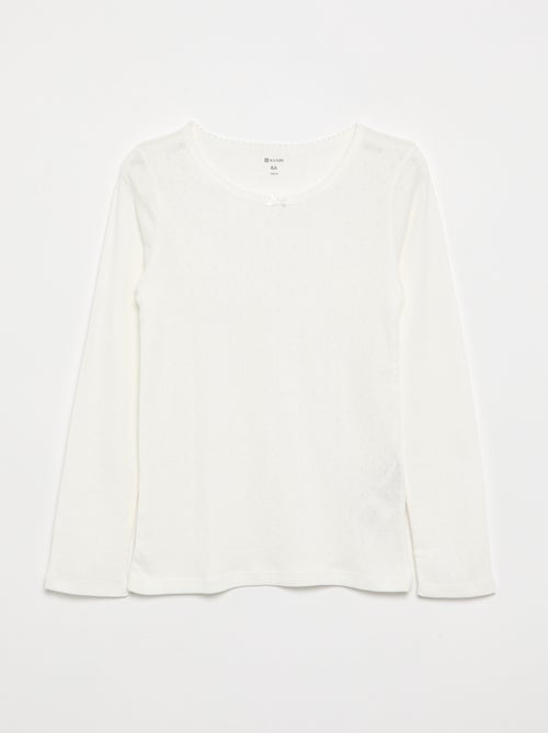 T-shirts en maille pointelle - Lot de 2 - Kiabi T-shirts en maille pointelle - Lot de 2 - Kiabi