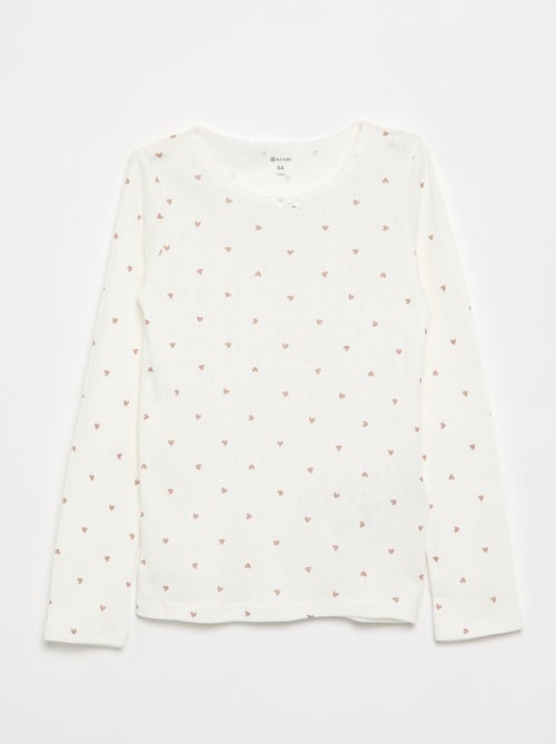 T-shirts en maille pointelle - Lot de 2 - Kiabi T-shirts en maille pointelle - Lot de 2 - Kiabi
