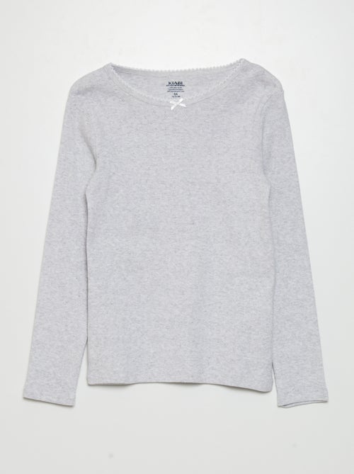 T-shirts en maille pointelle - Lot de 2 - Kiabi