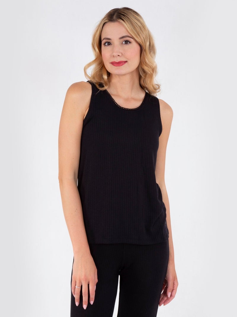 T-shirts homewear douceur et ultra confort Noir - Kiabi