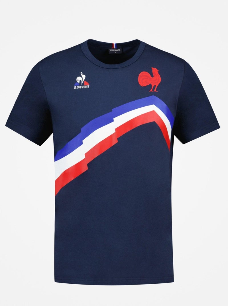 T-shirts 'Le Coq Sportif' 'Ffr Fanwear Tee Ss N°1 M' Bleu - Kiabi