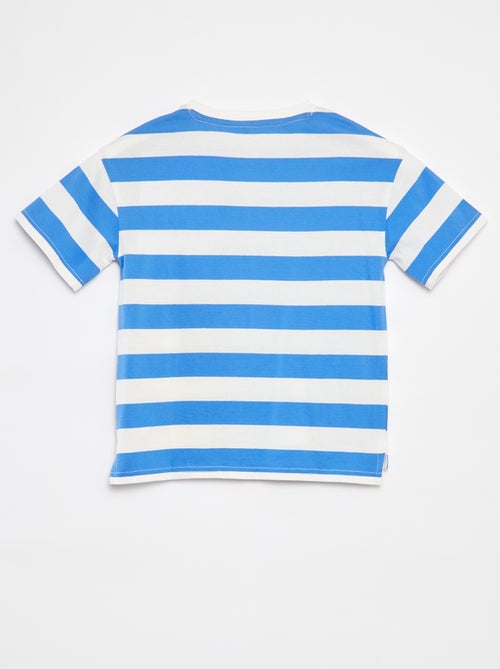 T-shirts loose imprimé manches courtes - Dos rallongé - Kiabi