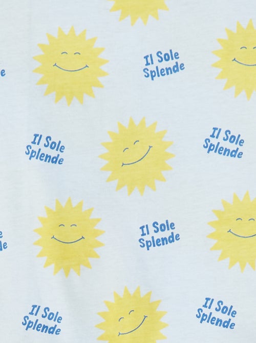 T-shirts loose imprimé manches courtes - Dos rallongé - Kiabi