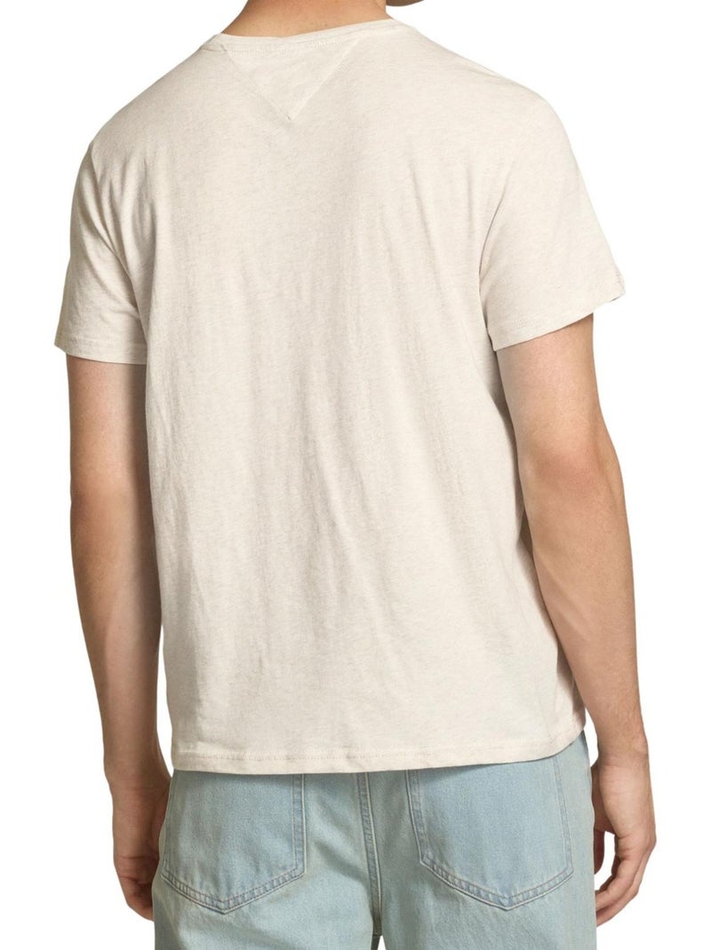 T-shirts motif/style uni - tommy hilfiger Beige - Kiabi