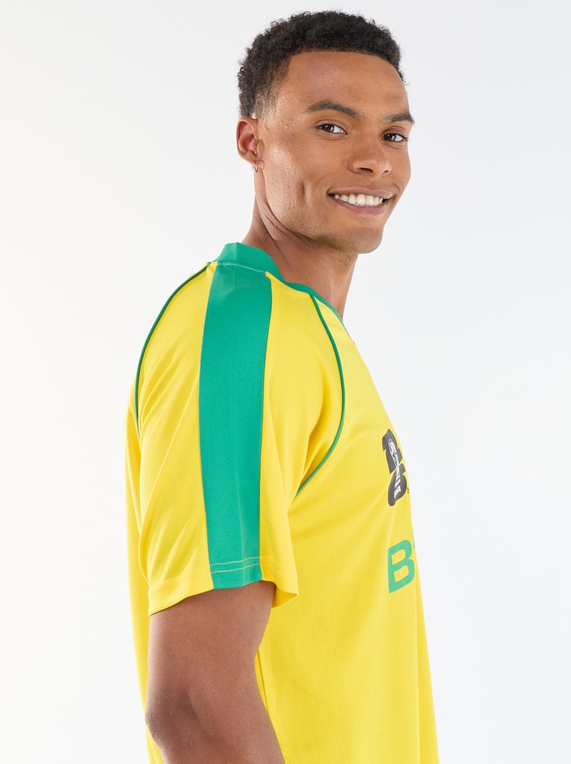 T-shirts sous licence officielle de La Coupe du Monde de la FIFA 26™ - Brésil Jaune - Kiabi