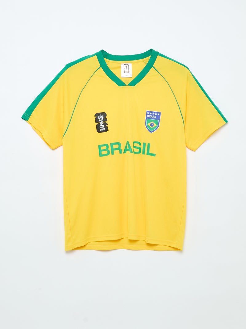 T-shirts sous licence officielle de La Coupe du Monde de la FIFA 26™ - Brésil Jaune - Kiabi