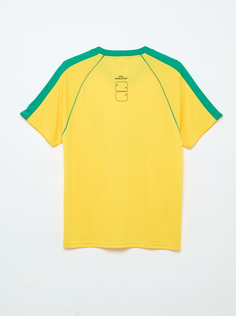 T-shirts sous licence officielle de La Coupe du Monde de la FIFA 26™ - Brésil Jaune - Kiabi