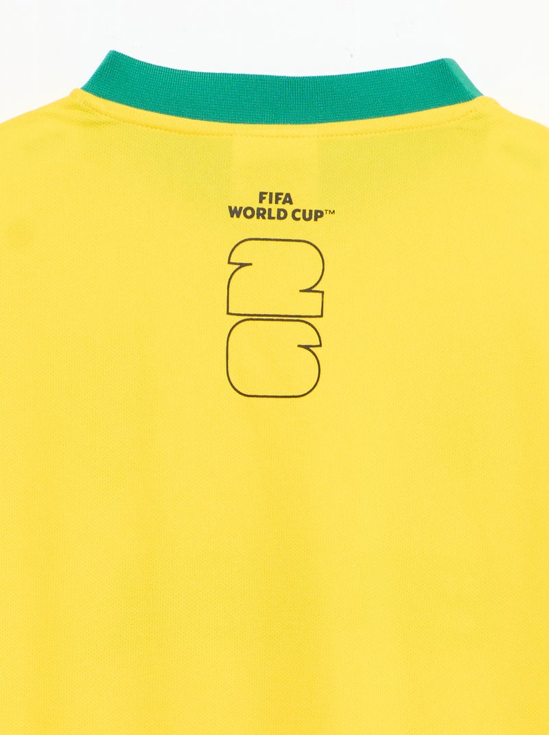 T-shirts sous licence officielle de La Coupe du Monde de la FIFA 26™ - Brésil Jaune - Kiabi