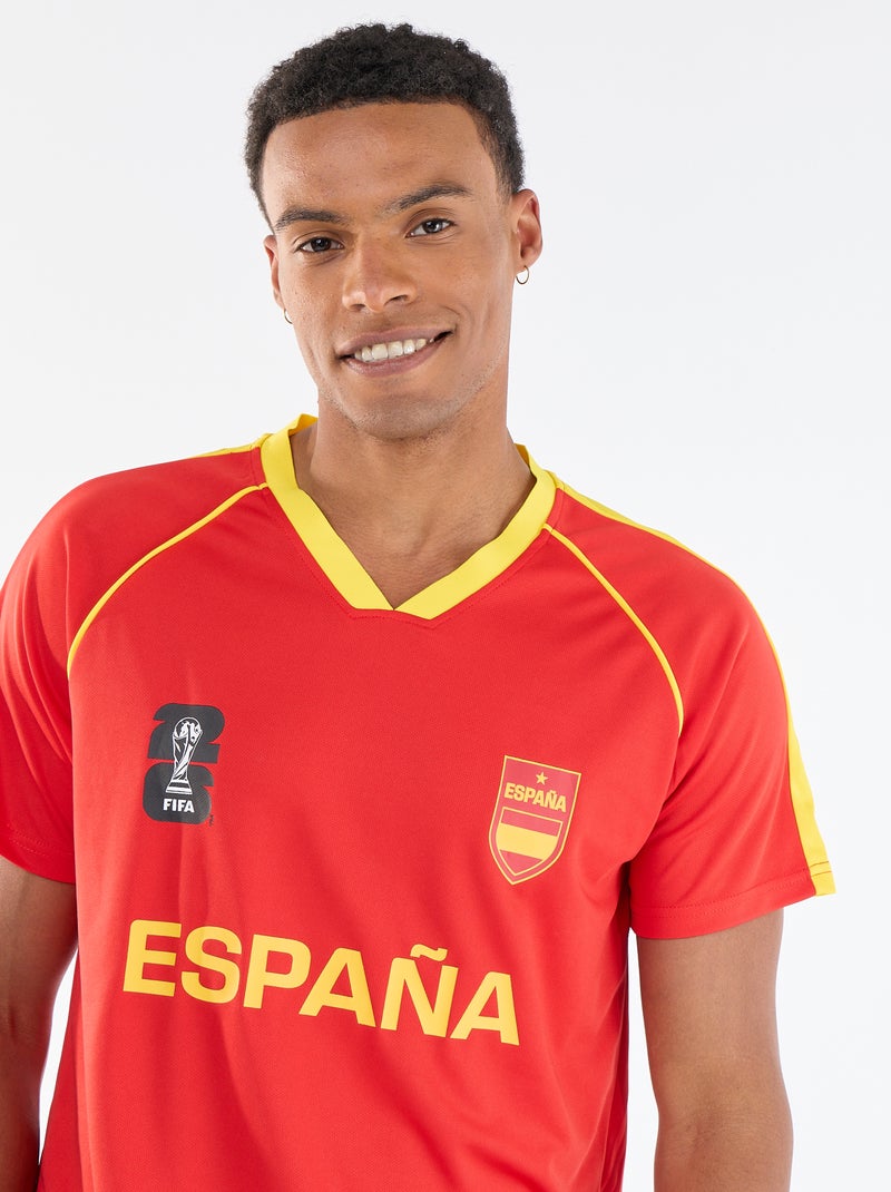 T-shirts sous licence officielle de La Coupe du Monde de la FIFA 26™ - Espagne Rouge - Kiabi