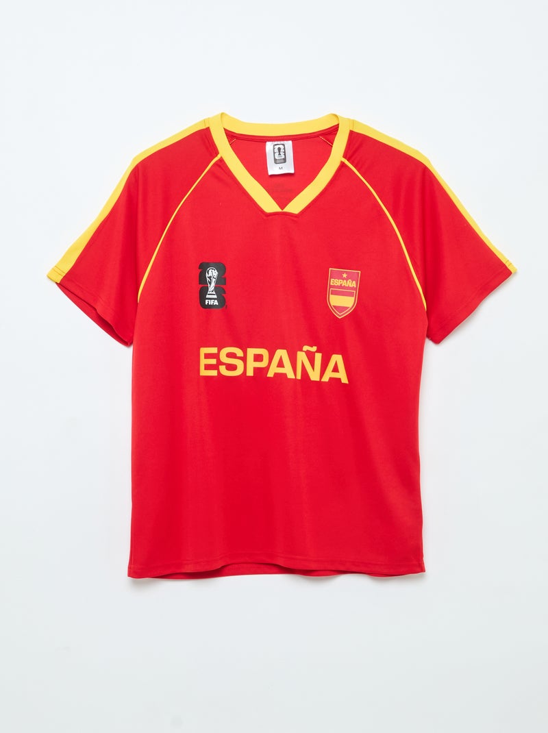 T-shirts sous licence officielle de La Coupe du Monde de la FIFA 26™ - Espagne Rouge - Kiabi