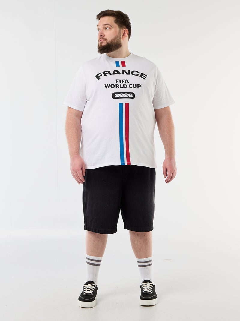 T-shirts sous licence officielle de La Coupe du Monde de la FIFA 26™ - France Blanc - Kiabi