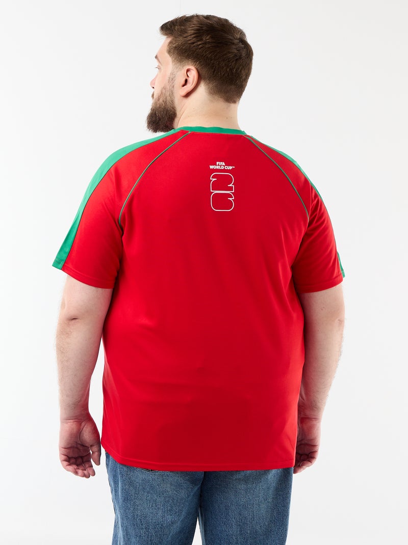 T-shirts sous licence officielle de La Coupe du Monde de la FIFA 26™ - Portugal Rouge - Kiabi