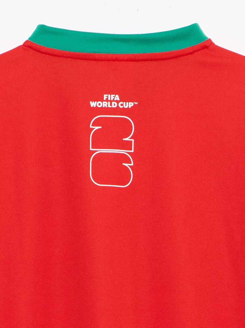 T-shirts sous licence officielle de La Coupe du Monde de la FIFA 26™ - Portugal Rouge - Kiabi