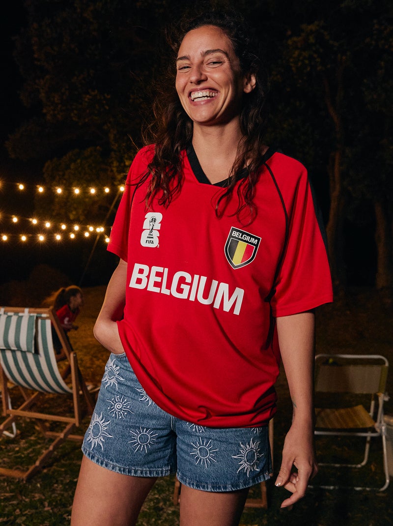 T-shirts sous licence officielle de La Coupe du Monde de la FIFA 26™- Belgique Jaune - Kiabi