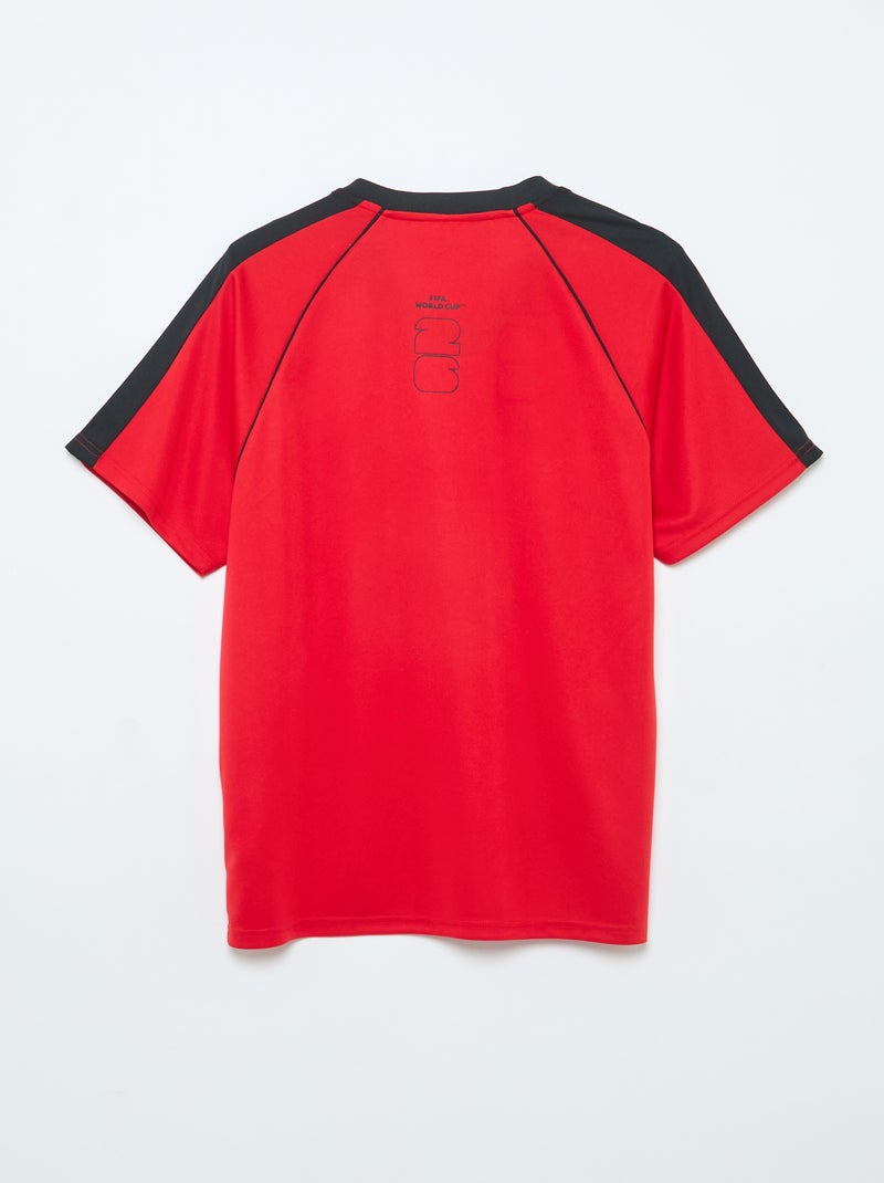 T-shirts sous licence officielle de La Coupe du Monde de la FIFA 26™- Belgique Rouge - Kiabi
