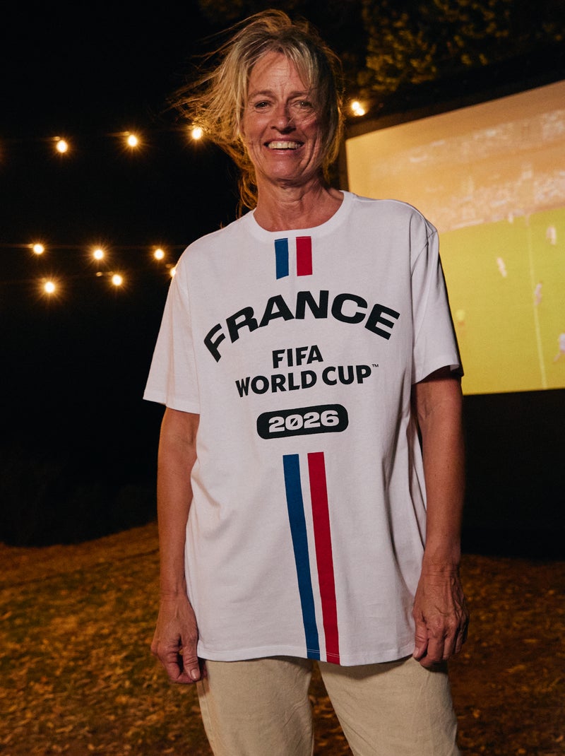 T-shirts sous licence officielle de La Coupe du Monde de la FIFA 26™ Blanc - Kiabi