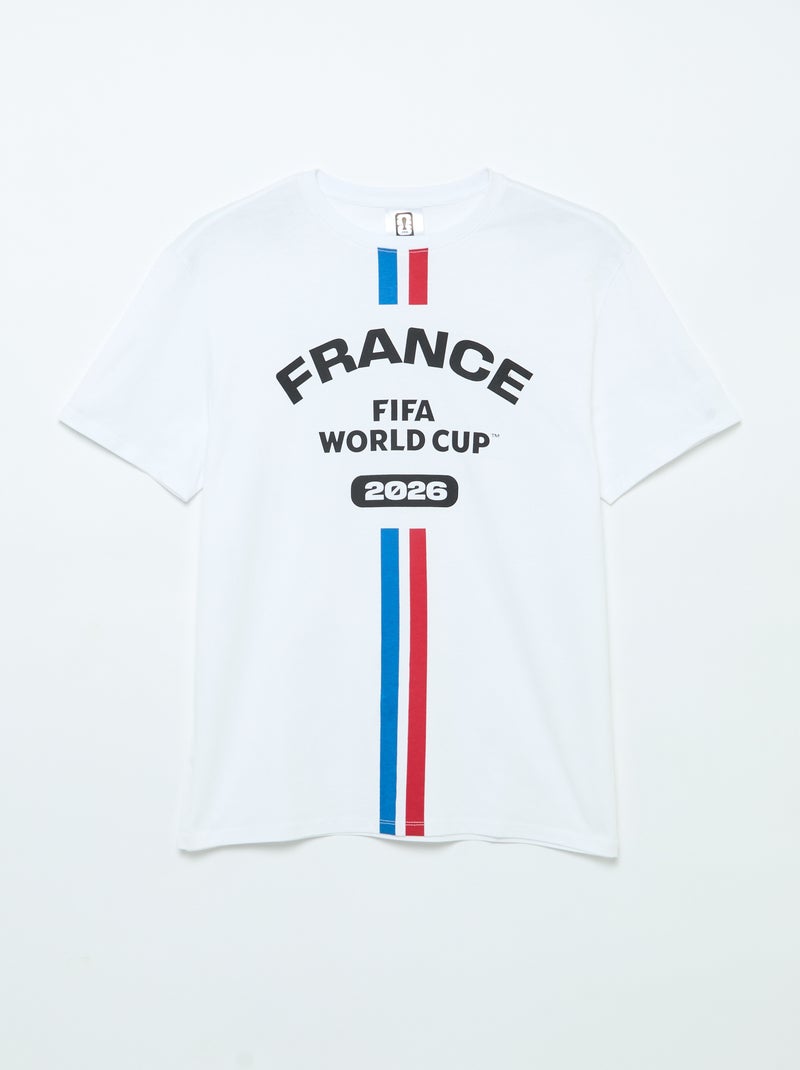 T-shirts sous licence officielle de La Coupe du Monde de la FIFA 26™ Blanc - Kiabi