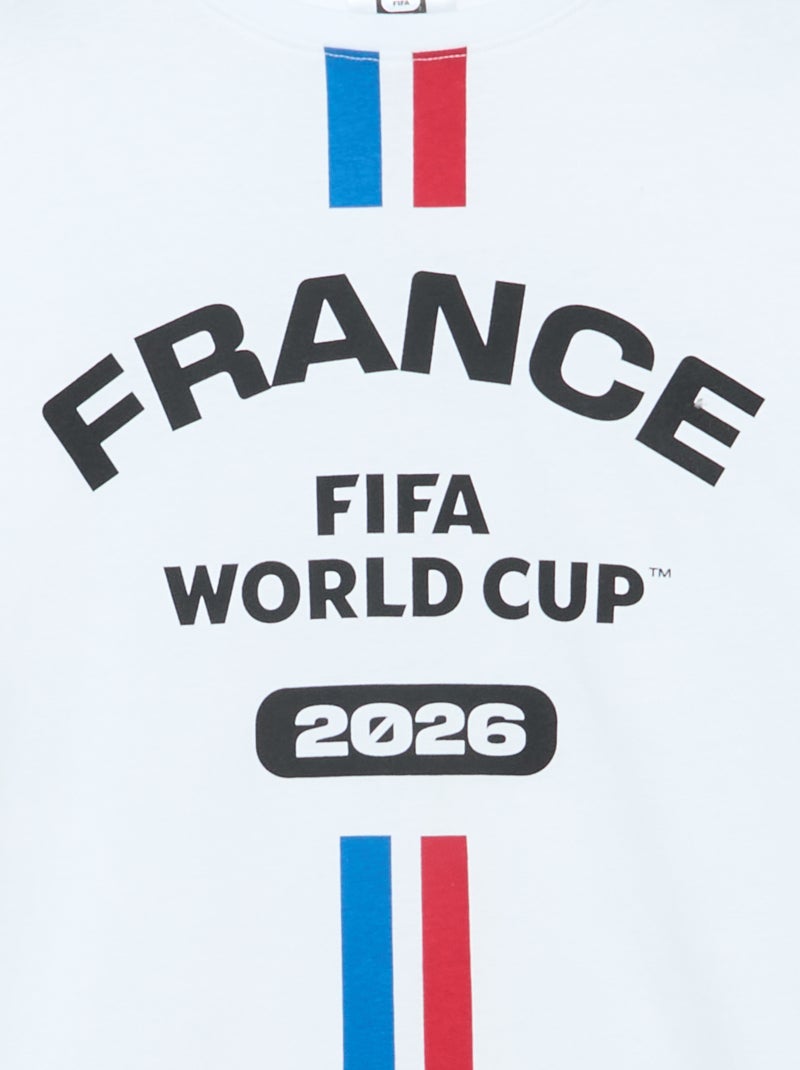 T-shirts sous licence officielle de La Coupe du Monde de la FIFA 26™ Blanc - Kiabi