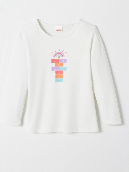 T-shirts Thermolactyl mixte enfant sérigraphiés  - Damart - Kiabi