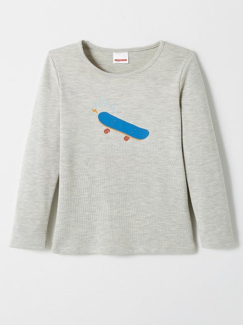 T-shirts Thermolactyl mixte enfant sérigraphiés  - Damart - Kiabi