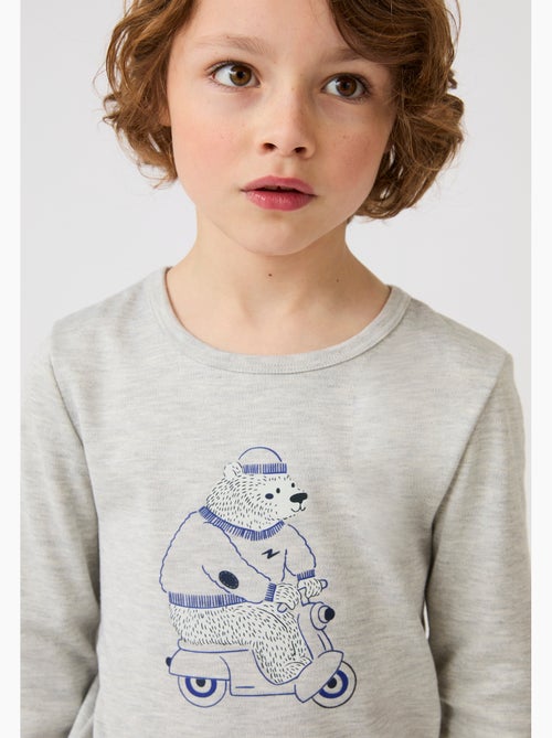 T-shirts thermolactyl mixte enfant sérigraphiés - damart - Kiabi