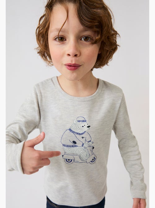 T-shirts thermolactyl mixte enfant sérigraphiés - damart - Kiabi