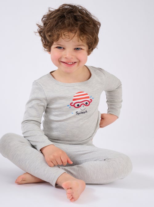 T-shirts Thermolactyl mixte enfant sérigraphiés thermique - Damart - Kiabi