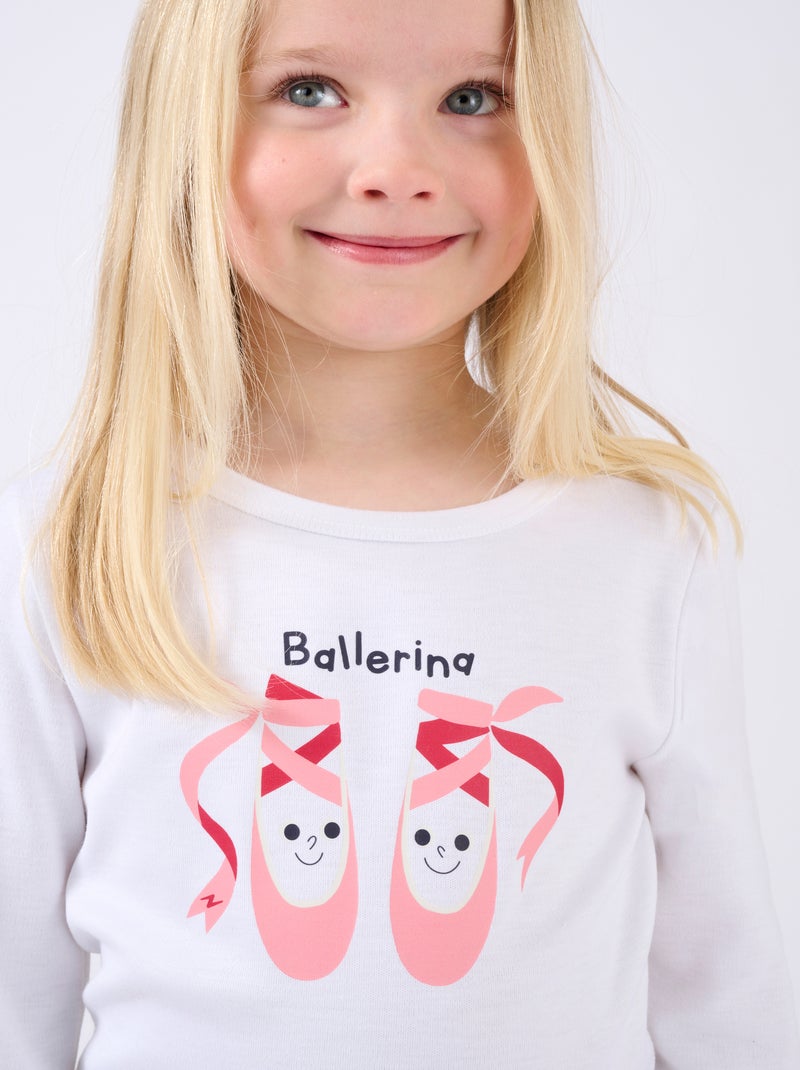 T-shirts Thermolactyl mixte enfant sérigraphiés thermique - Damart Rose pâle - Kiabi