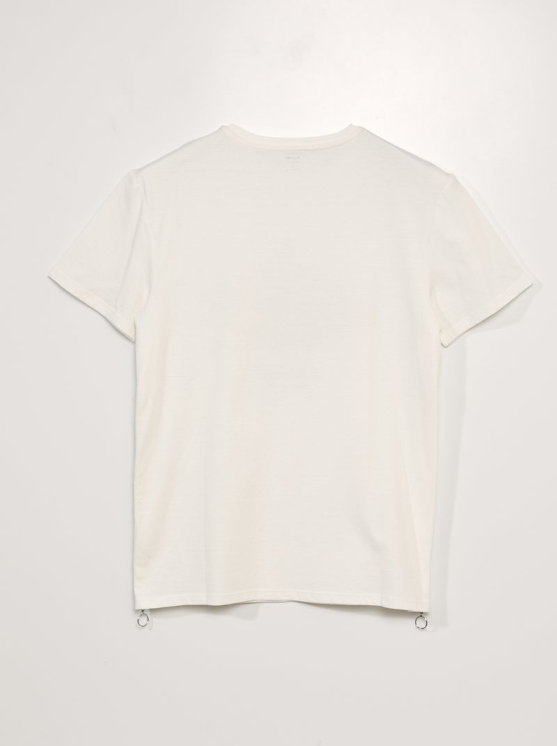 T-shit en jersey - collection facile à enfiler Blanc - Kiabi