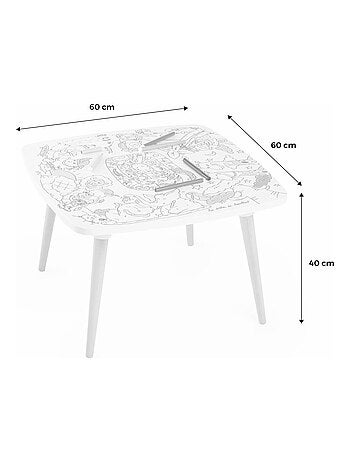 Table à colorier enfant