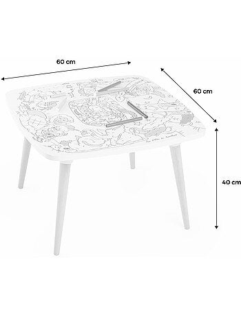 Table à colorier enfant