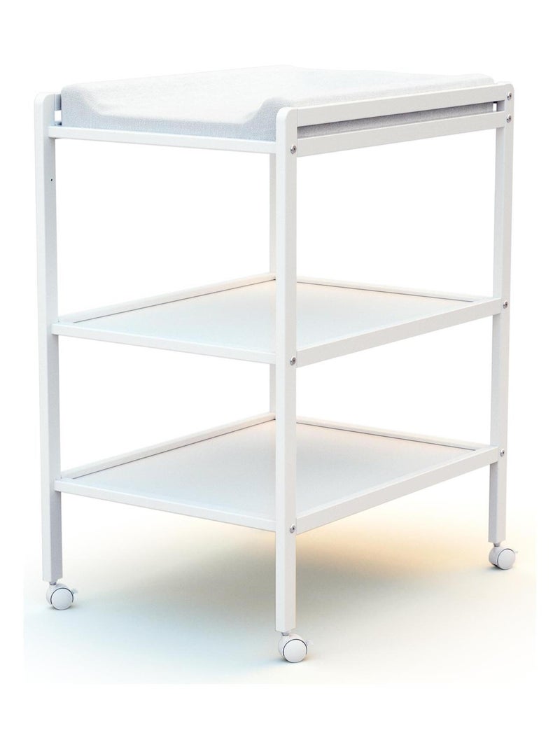 Table à langer 2 étagères en bois ESSENTIEL Blanc - Kiabi