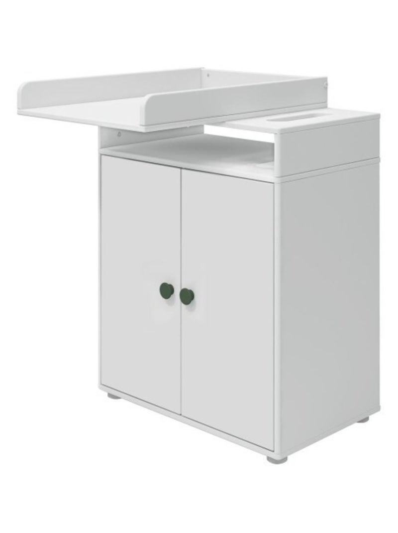 Table à langer 2 portes Blanc - Kiabi