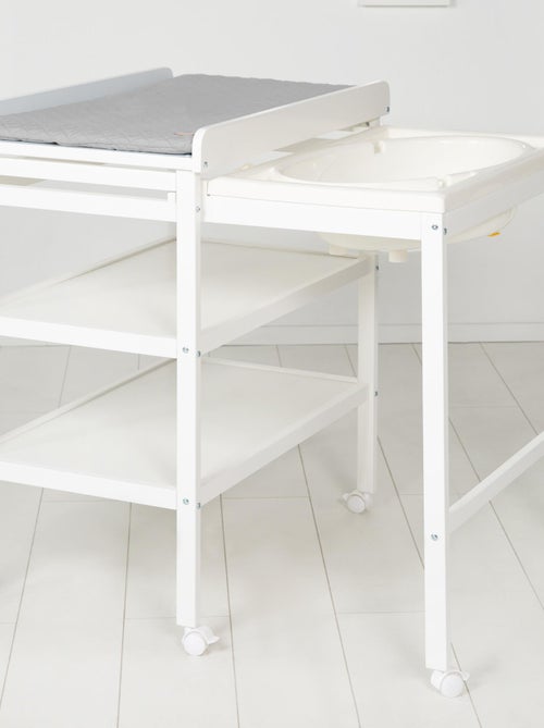 Table à langer + baignoire et matelas déperlant - ROBA - Kiabi