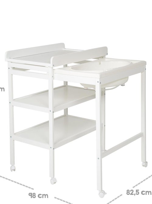 Table à langer + baignoire et matelas déperlant - ROBA - Kiabi